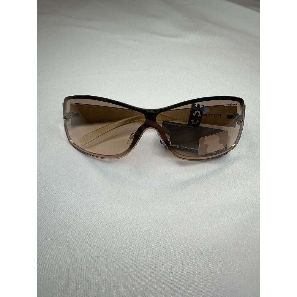 True Religion Women’s Brown Oversized Sunglasses 100% UV Protection